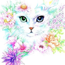 Схема вышивки «акварель»