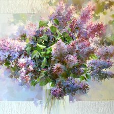 Схема вышивки «Букет сирени»