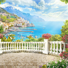 Схема вышивки «Морской пейзаж»