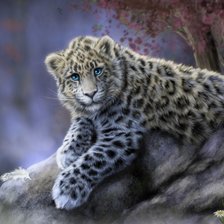 Схема вышивки «Леопард»