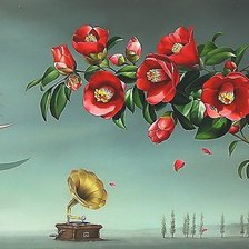 Схема вышивки «музыка цветения»