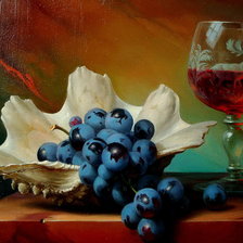 Схема вышивки «натюрморт с бокалом»