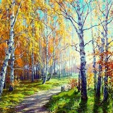 Схема вышивки «пейзаж»