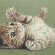 Схема вышивки «Котёнок»