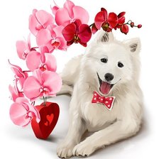 Схема вышивки «Собачка»