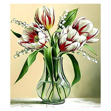 Схема вышивки «Серия "Тюльпаны"»