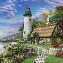 Схема вышивки «Маяк»