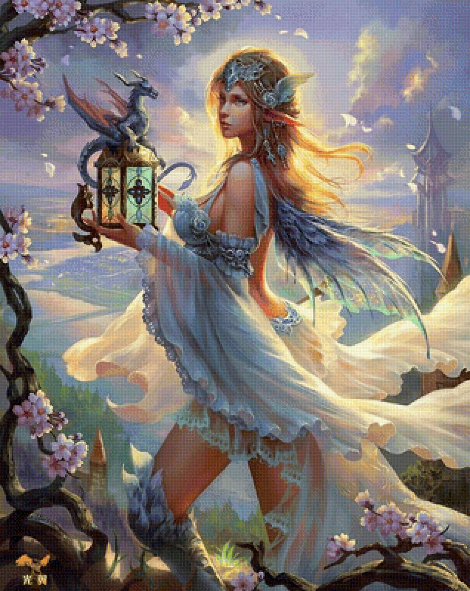 Фея - дракон, фея - предпросмотр