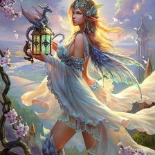 Схема вышивки «Фея»