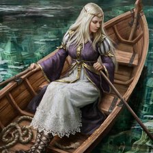 Схема вышивки «Девушка»