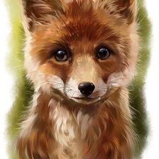 Схема вышивки «Лиса»