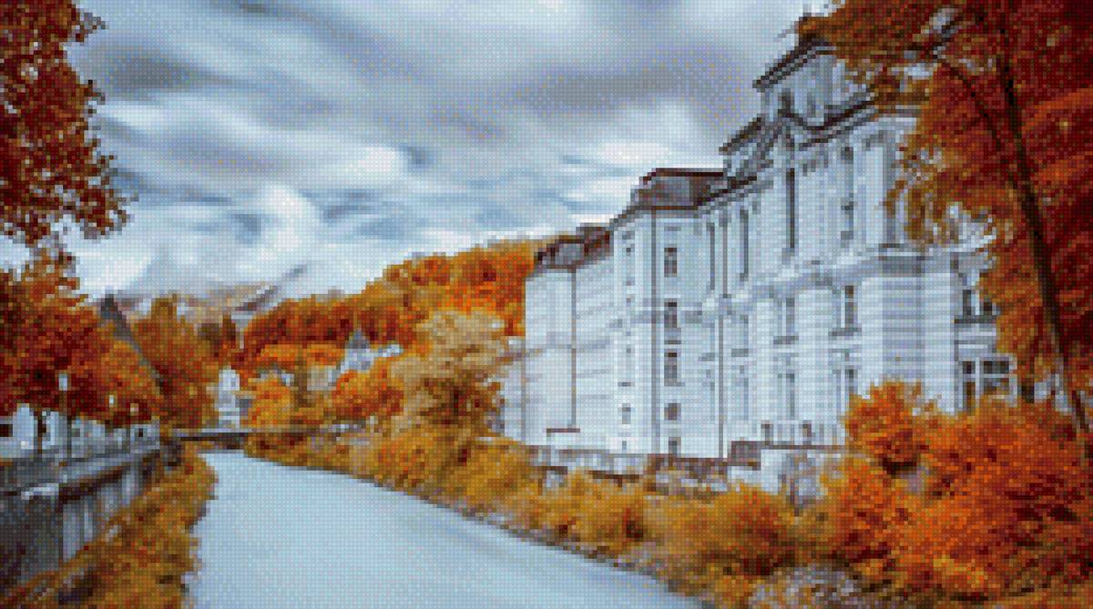 осенняя набережная - предпросмотр