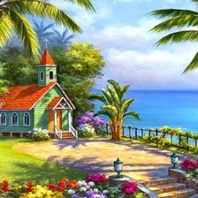 Схема вышивки «У моря»