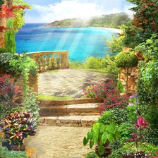 Схема вышивки «Морской пейзаж»