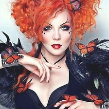 Схема вышивки «Девушка»