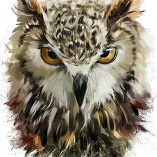 Схема вышивки «Сова»