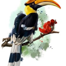 Птица на ветке