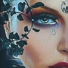 Схема вышивки «Девушка»