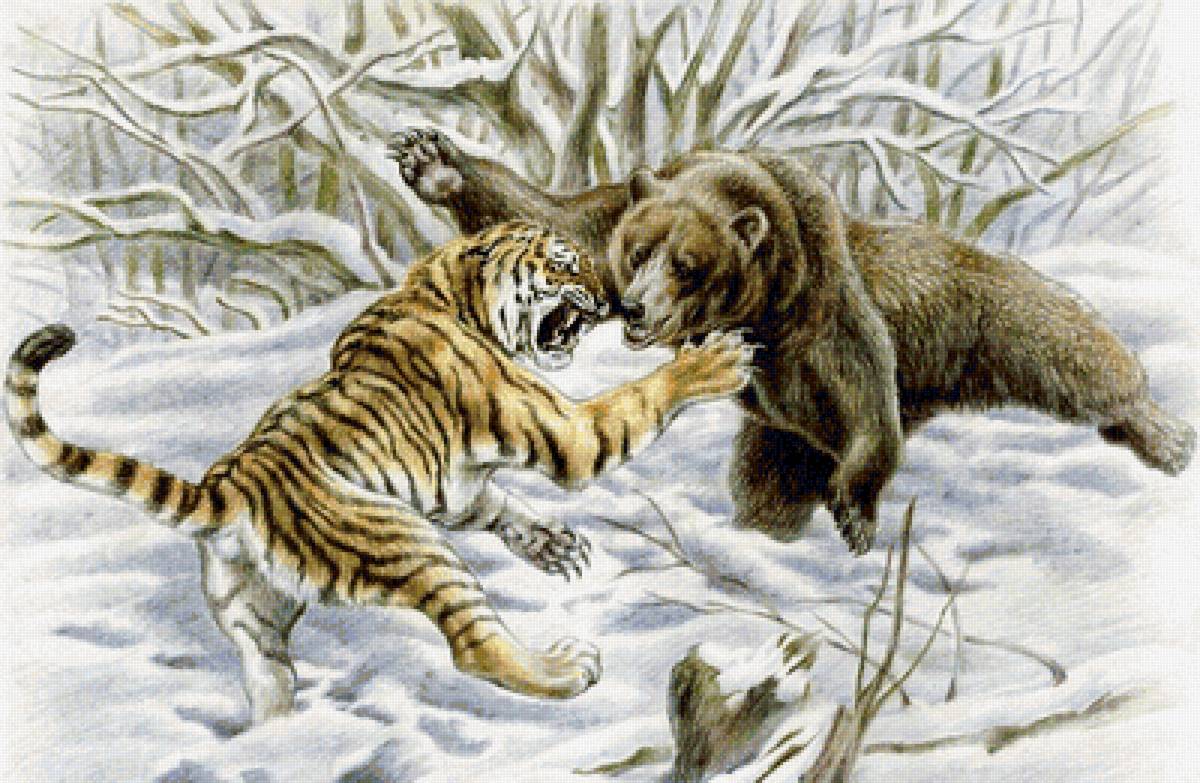 Встреча - звери, животные - предпросмотр