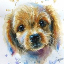 Схема вышивки «Щенок»