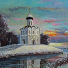 Схема вышивки «На Нерли»