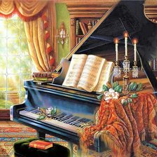 У рояля