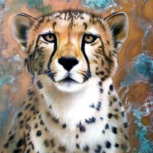 Схема вышивки «Леопард»