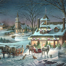 Схема вышивки «Рождество»