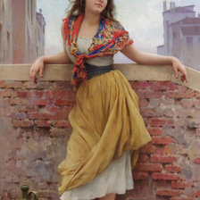 Схема вышивки «По картине Эжена де Блааса»