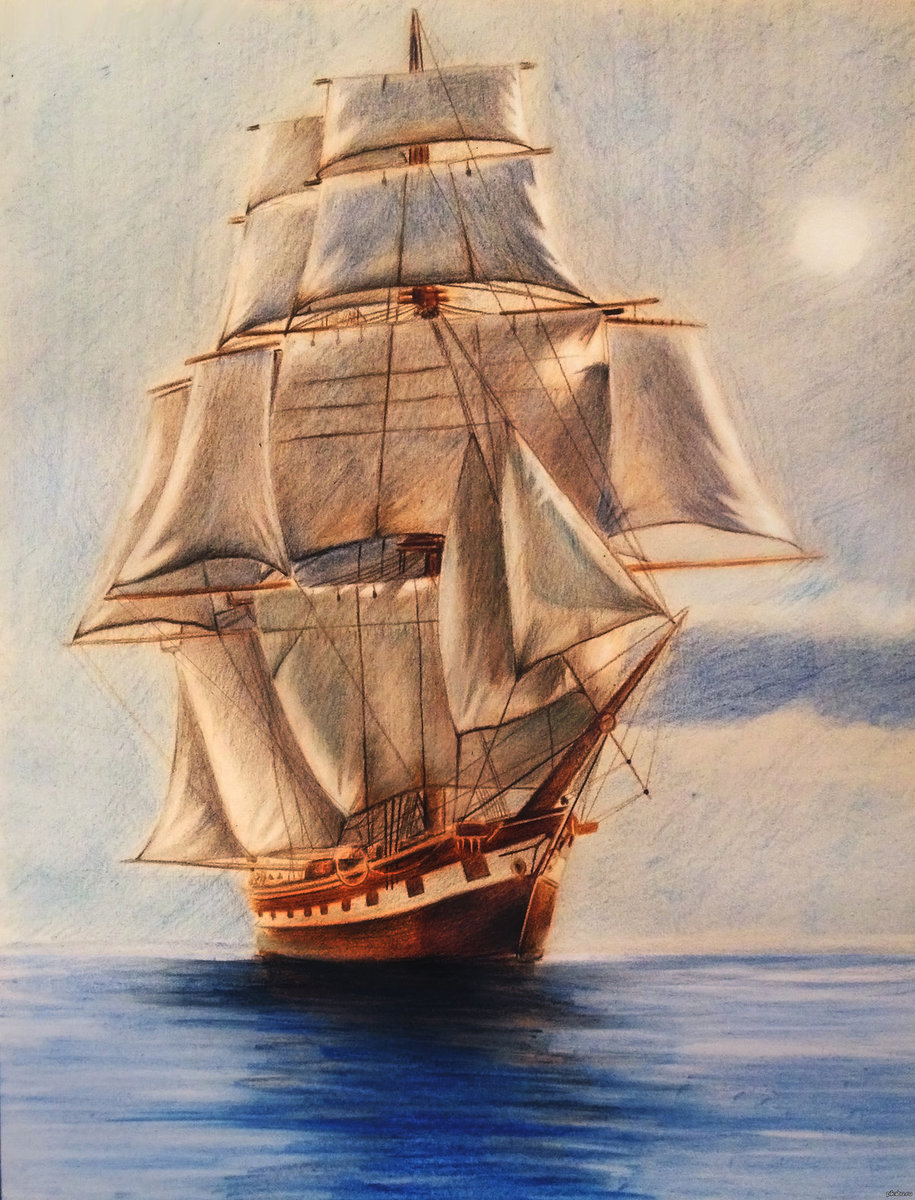 Парусник - корабль, парусник - оригинал