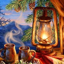 Схема вышивки «Зимний вечер»