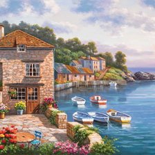 Схема вышивки «У моря (по просьбе 0502584502)»