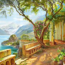 Схема вышивки «Морской пейзаж»