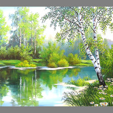 Схема вышивки «Серия "Пейзаж"»