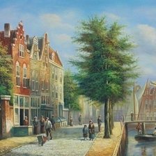 Схема вышивки «Городской пейзаж»