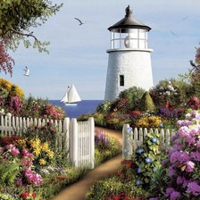 Схема вышивки «Маяк»