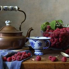 Схема вышивки «Чай с малиной»