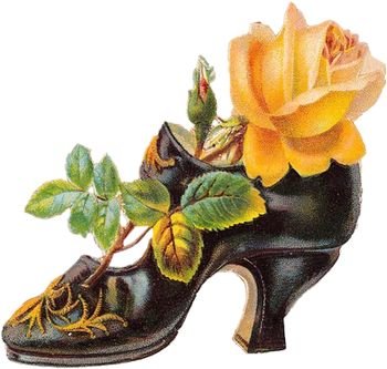 ЖЕЛТАЯ РОЗА В ТУФЕЛЬКЕ - розы - оригинал