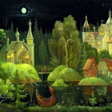 Схема вышивки «Берендеево царство 2 вариант»