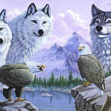 Схема вышивки «мир животных»