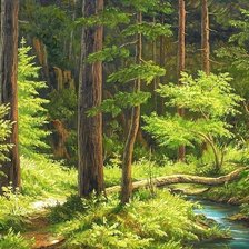 Схема вышивки «Лес 1»