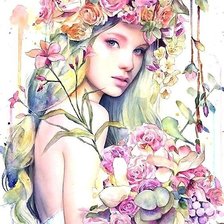 Схема вышивки «акварель»