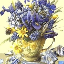 Схема вышивки «цветы»