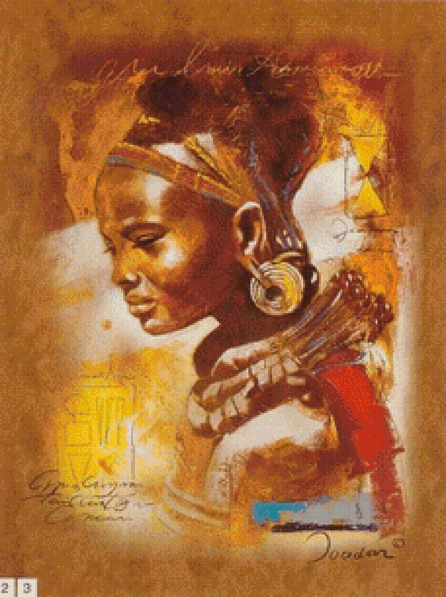AFRICANA - 228 x 305 cruces - предпросмотр