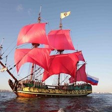 Схема вышивки «Алые паруса»