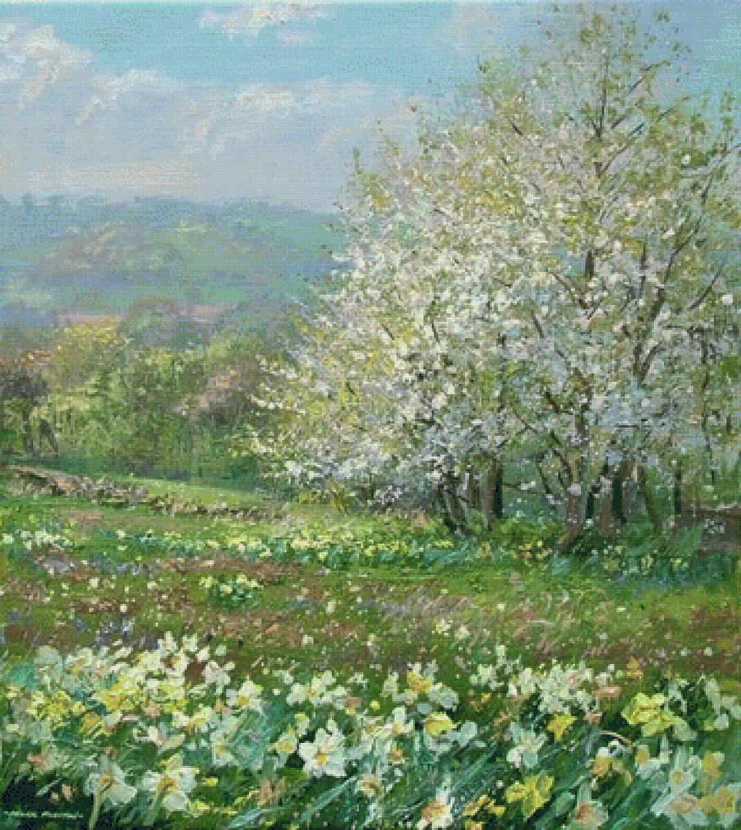 ВЕСЕННИЙ САД - пейзаж, весенний сад - предпросмотр
