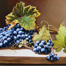 Схема вышивки «Виноград»