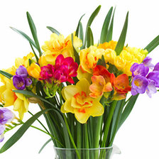 Схема вышивки «весенний букет»