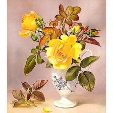 Схема вышивки «Серия "Розы".»