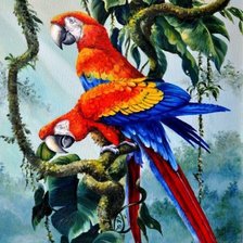 Схема вышивки «В тропическом лесу»